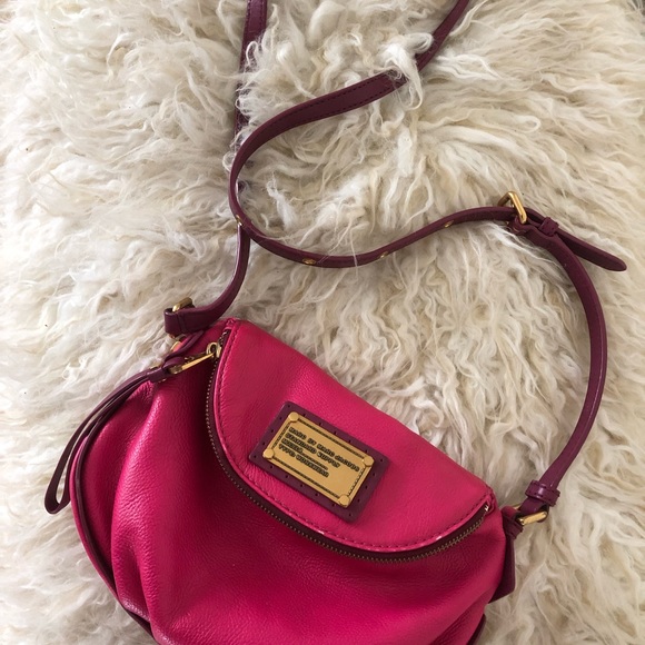 Pink Marc Jacobs cross body purse soft leather great condition - Picture 1 of 4
